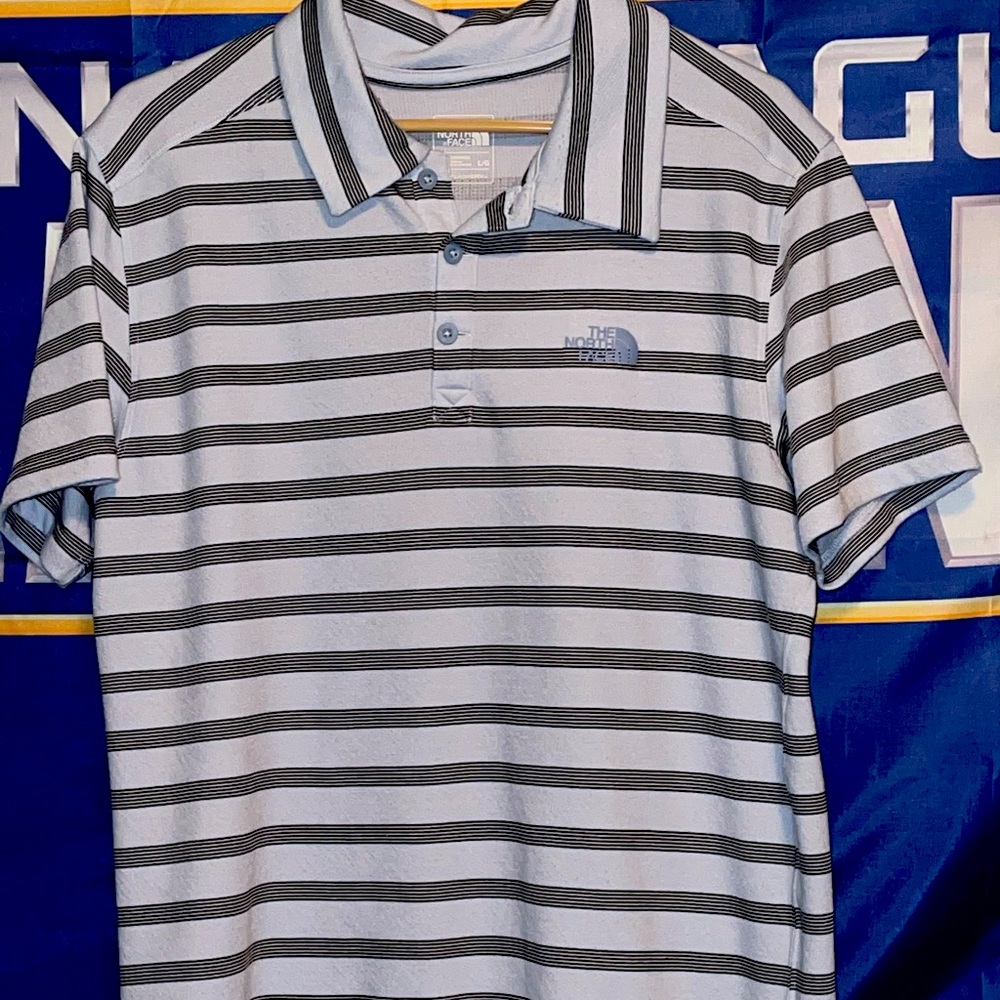 The North Face Mens Horizontal Striped Polo